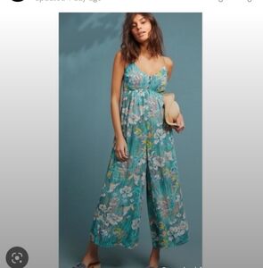 Anthropologie Akemi + Kin Floral Baton Rouge Jumpsuit Size Sp